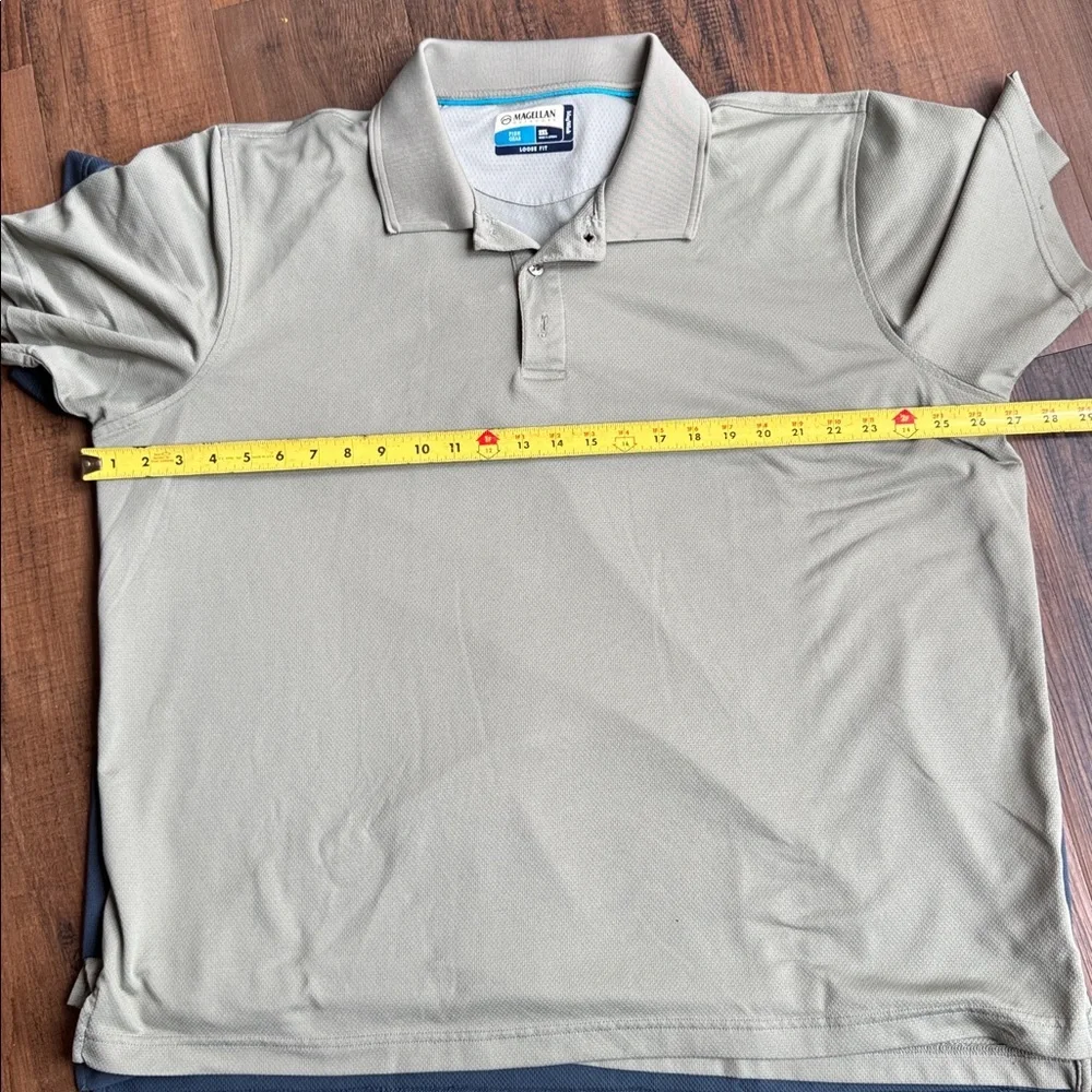❤️Magellan Outdoors Men's Polo Shirts - Blue and Tan